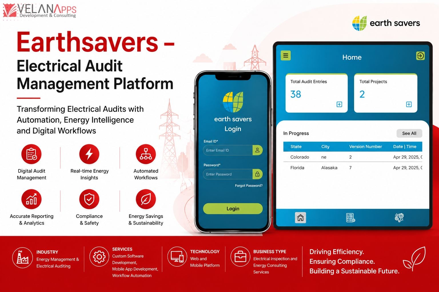 Earthsavers – Electrical Audit Management Platform